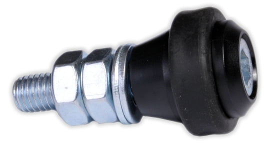 Rolka prowadząca bramę fi31 z gumą - KOW MET