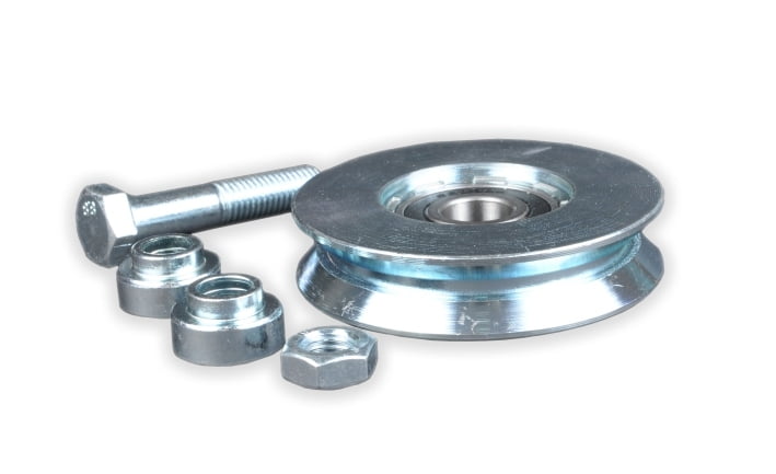 Rolka jezdna RR68 na rurę U ze śrubą - KOW MET