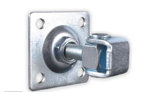 Zawias regulowany z płytką M16 80x80 - KOW MET